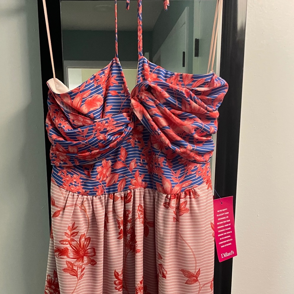 Badgley Mischka Floral print maxi -NWT